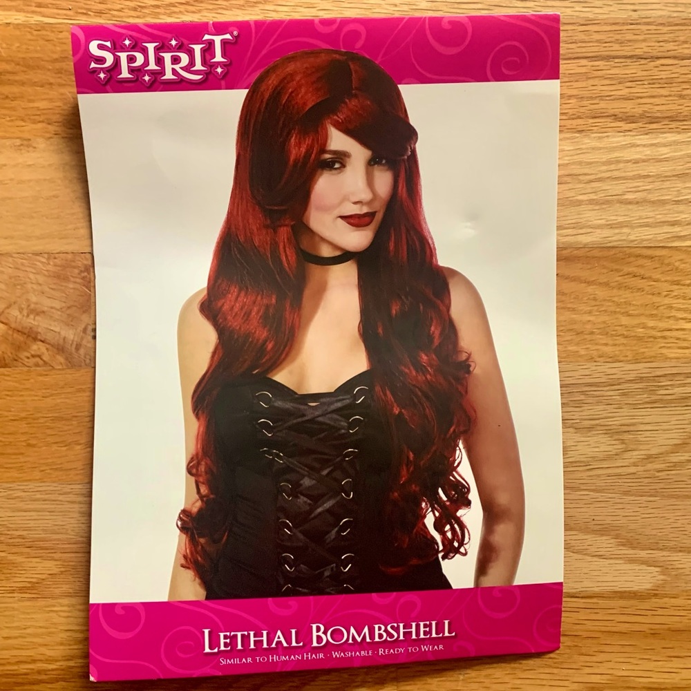 Lethal Bombshell Red Wig for Halloween Costume